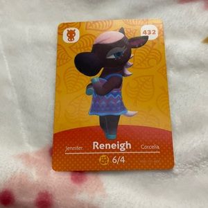 Animal Crossing Amiibo card #432 Reneigh